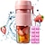 billige Kjøkkenapparater-bærbar elektrisk juicer smoothie blender 4 kniv mini blendere usb trådløs oppladbar mikser juicer kopp for sportsreiser