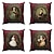 cheap People Style-Vintage Portrait Double Side Pillow Cover 4PC Victorian Soft Decorative Square Cushion Case Pillowcase for Bedroom Livingroom Sofa Couch Chair