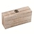preiswerte Badezimmer-Organizer-Holzkiste mit Klappdeckel, 1 Stück einfarbige Schmuckschatulle aus Holz, Desktop-Aufbewahrungsbox