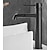 levne Klasické-vintage koupelnová dřezová směšovací baterie vysoká, monobloková umyvadlová baterie s jedním držadlem s jedním otvorem namontovaná na palubě starožitné, s horkou a studenou hadicí retro vodovodní kohoutky mosaz černá