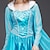 ieftine Costume &amp; Tematică din Filme-Prințesă DinBasme Elsa Rochii Costum Cosplay Adulți Pentru femei Femeie rochie de vacanță Crăciun Carnaval Costume de Halloween ușoare