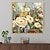 cheap Floral/Botanical Paintings-Handmade Oil Painting Canvas Wall Art Decoration Modern Abstract Flowers for Home Decor Rolled Frameless Unstretched Painting
