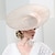 voordelige Hoeden &amp; Hoofdstukken-fascinators kentucky derby hoed vlas hoge hoed sinamay hoed bruiloft casual melbourne cup elegant romantisch brits met bloem hoofddeksel hoofddeksels
