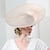 cheap Fascinators-Fascinators Kentucky Derby Hat Flax Top Hat Sinamay Hat Wedding Casual Melbourne Cup Elegant Romantic British With Flower Headpiece Headwear