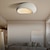 baratos Luzes de teto reguláveis-luz de teto led branco quente luz de teto de montagem embutida 30/40/50/60/70 cm resina led luz de teto moderna luz de teto redonda lâmpada de teto para sala de estar corredor