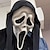 abordables Disfraces de Carnaval-Ghostface máscara diablo fantasma cosplay disfraces látex máscaras de terror cara de fantasma gritar casco espeluznante fiesta de halloween accesorios de mascarada mardi gras