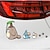 Недорогие Автомобильные наклейки-Тоторо автомобильные наклейки мультфильм аниме динозавр креативные забавные автомобильные наклейки, наклейки на кузов автомобиля царапины наклейки наклейки украшения окна автомобиля наклейки