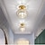 billige Taklamper-led taklampe industriell bur stil lysekrone flush mount lys metall moderne stil malte finish taklampe for korridor 110-240v