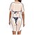 abordables Gráfico divertido-Vestido tipo pareo con camiseta de bikini para mujer