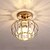 ieftine Montaj Plafon-plafoniera cu led candelabru stil cușcă industrial lumini cu montare încastrabilă metal stil modern finisaje vopsite plafoniera pentru coridor 110-240v