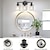 billige Toiletbelysning-badeværelsesbelysning vaskelampe 3 lys væglampe belysning børstet messing badeværelseslampe med klar glasskærm badeværelse væglampe væglampe til spejlkøkken
