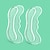 abordables Plantillas-Mujer Gel Parche de protección del talón Anti desgaste Corrección Antideslizante Casual / Diario Claro 1 Par Verano