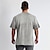 cheap Men&#039;s Casual T-shirts-Men&#039;s T shirt Tee Oversized Shirt Plain Crew Neck Casual Holiday Short Sleeve Clothing Apparel Sports Fashion Lightweight Muscle