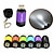 abordables Lampes torches tactiques-1 pc étanche mini porte-clés torche de poche usb rechargeable lampe de poche led lampe sports de plein air design d&#039;intérieur