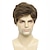 cheap Mens Wigs-Mens Wigs Short Brown Wig Men Natural Fluffy Cosplay Costume Synthetic Mens Wig for Male Guy
