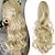 cheap Ponytails-Claw Clip Ponytail Extension 18 Clip in Wavy Ponytail Hair Extensions Long Pony Tails for Women Extensions Ash Blonde Mix Light Bleach Blonde Wave Hairpiece
