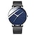 levne Quartz hodinky-módní pánské křemenné hodinky ultra tenké ležérní minimalistické pánské náramkové hodinky se síťovaným páskem