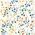 זול טפט פרחים וצמחים-טפטים מגניבים טפט קיר אסתטי ציור קיר פרחוני פילינג וסט טפט צבעוני יער בז&#039;/כתום/כחול נייר מגע נשלף לקישוט חדר ילדים 17.7 אינץ&#039; x 118 אינץ&#039;
