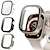 Χαμηλού Κόστους Smartwatch Θήκη-3 Πακέτο Θήκη ρολογιού με προστατευτικό οθόνης Συμβατό με Apple Watch Ultra 49mm / Series 8 7 41mm 45mm / Series 6 5 4 SE 40mm 44mm / Series 3 2 1 38mm 42mm All Around Protective HD Clear