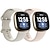 billige Fitbit urbånd-2-pak Smartwatch bånd Kompatibel med Fitbit Versa 3 Sense Blød silikone Smartwatch Rem Justerbar Solo loop Kvinder Mænd Sportsrem Udskiftning Armbånd
