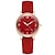 abordables Montres à Quartz-montre à quartz de luxe pour femmes montre-bracelet à quartz de mode pour femmes haut de gamme concis divers bracelet de couleur de mode pour montre assortie décontractée pour femmes