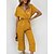 cheap Jumpsuits-Women&#039;s Jumpsuit Polka Dot Pocket Print Streetwear V Neck Street Daily Short Sleeve Regular Fit Yellow Blue Green S M L Summer