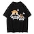 halpa Cosplay-anime-hupparit ja -T-paidat arkeen-Eläin Kissa Koira T-paita Painettu Katutyyli Käyttötarkoitus Pariskuntien Miesten Naisten Aikuisten Kuuma leimaus Rento / arki