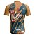 voordelige Heren shirts-21Grams Voor heren Wielrenshirt Korte mouw Fietsen Kleding Bovenlichaam met 3 achterzakken Bergracen Wegwielrennen Ademend Vochtregelerend Sneldrogend Reflecterende strips Geel Rood Blauw Grafisch