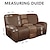 cheap Recliner Chair Cover-2 Seater Recliner Cover Stretch Love Seat Reclining Sofa Cover, Like Leather Couch Slipcover with Elastic Loop, Anti-cat Scratch Furniture Protector for Dogs Pet