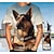 preiswerte Maßgeschneiderte Herrenbekleidung-Individuelles Haustier-T-Shirt für Männer, entwerfen Sie Ihr eigenes, fügen Sie Ihren Hund und Ihre Katze hinzu, personalisieren Sie das T-Shirt mit Allover-Print und benutzerdefinierte Geschenke