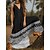cheap Maxi Dresses-Women&#039;s Casual Dress Swing Dress Summer Dress Long Dress Maxi Dress Retro Vintage Floral Tribal Print Outdoor Daily Holiday Strap Sleeveless Dress Regular Fit Black Blue Purple Summer Spring S M L XL