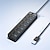 billiga USB-hubbar-usb-förlängningskabel multipelportar 4-portar/7-portars usb 2.0/3.0 navdelare med led strömindikator och switch (30 cm kabel)