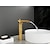 abordables Classiques-cascade salle de bain évier mitigeur haut, mono lavabo mitigeur lavabo salle d&#039;eau avec tuyau d&#039;eau chaude et froide monobloc vasque eau laiton robinet monté sur pont
