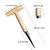 cheap Plant Care Accessories-1pc Stainless Steel Sow Dibbler With Wooden Handle T-Type Dibber Garden Tool Hand Held Bulb Planter For Digging Seeding Transplanting Vegetable Loose Soil