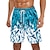levne pánské boxerské plavky-pánské plavecké kufry rychlé suché plážové palubní šortky se stahovací šňůrkou lehké s pružným pasem a kapsami