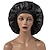 levne sprchové čepice a čelenky-velké dámské čepice na spaní z hedvábného saténu s extra měkkým elastickým páskem pro kudrnaté vlasy s dredovým copánkem