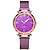 preiswerte Quarz-Uhren-rose gold damenuhr luxus magnetische sternenhimmel dame armbanduhr mesh weibliche uhr