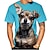 voordelige nieuwigheid grappige hoodies en t-shirts-Dier Hond Chihuahua T-Shirt Anime 3D Grafisch T-shirt Voor Voor Stel Voor heren Dames Volwassenen 3D afdrukken Casual / Dagelijks
