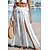 cheap Cover Ups-Women&#039;s Swimwear Long Skirt Chiffon Satin Maxi White Skirts Jacquard Vacation Beach Beach Wear Swimsuit Bottoms S M L