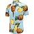 preiswerte Hawaiihemden mit Revers für Herren-Herren Hemd Hawaiihemd Sommerhemd Aloha-Shirt Frucht Ananas Grafik-Drucke Umlegekragen Grün / Schwarz Weiß Rosa Marineblau Königsblau 3D-Druck Outdoor Strasse Kurze Ärmel Bedruckt Button-Down