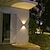 cheap Outdoor Wall Lights-2pcs Solar Wall Lamp 2 Modes Lighting Outdoor Waterproof Up and Down Luminous Lighting Garden Decoration Solar Light Stair Fence Solar Landscape Lights