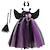 cheap Movie &amp; TV Theme Costumes-Witch Maleficent Tutu Tulle Dresses Girls&#039; Movie Cosplay Party Light Purple Purple Children&#039;s Day Masquerade Dress