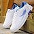 baratos Ténis para Homem-Homens Tênis Look desportivo Sapatos brancos Sapatos Confortáveis Casual Diário Couro Ecológico Respirável Preto Branco Azul Verão Primavera
