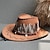 billige Historiske kostymer og vintagekostymer-18. århundre 1800-tallet delstaten Texas Cowboyhatt West Cowboy amerikansk Herre Dame Hatt