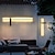 baratos luzes de parede ao ar livre-luz de parede led ao ar livre impermeável ip65 35&quot; montagem na parede luminária retangular preto elegante branco fosco acrílico anti ferrugem branco quente 85-265 v