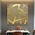 お買い得  抽象画-大きなゴールデン サークル油絵キャンバス抽象オリジナル ゴールド ライン テクスチャ アクリル画リビング ルームの壁アート