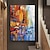 baratos Pinturas de Paisagens-pintura a óleo artesanal lona decoração da arte da parede moderna abstrata paisagem urbana para decoração de casa rolou sem moldura pintura não esticada