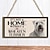cheap Wood Wall Signs-1pc Pet Dog Wall Hanging, Wooden Animal Dog Pattern Plaque Sign Wll Decor Accessories, For Pet Shop Cafe Room Decor Household Items 4&#039;&#039;x8&#039;&#039; (10cmx20cm)