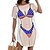 abordables Gráfico divertido-Vestido tipo pareo con camiseta de bikini para mujer