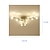 abordables Luces de techo regulables-accesorio de iluminación de techo led diseño único sputnik 12/16 cabezas araña led de 24 &quot;/ 31&quot; adecuada para comedor sala de estar y cocina 110-240v